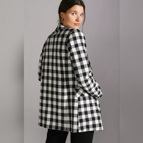 Avec Les Filles Black and White Checkered Blazer - Picture 3 of 7